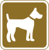 Dog Tourist Sign Clip Art